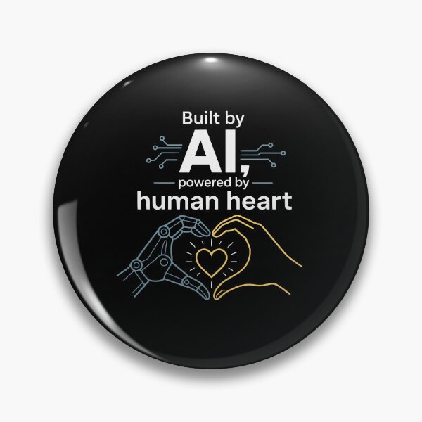 Item preview, Built with AI, powered by human heart. designed and sold by FreshPixelArt.