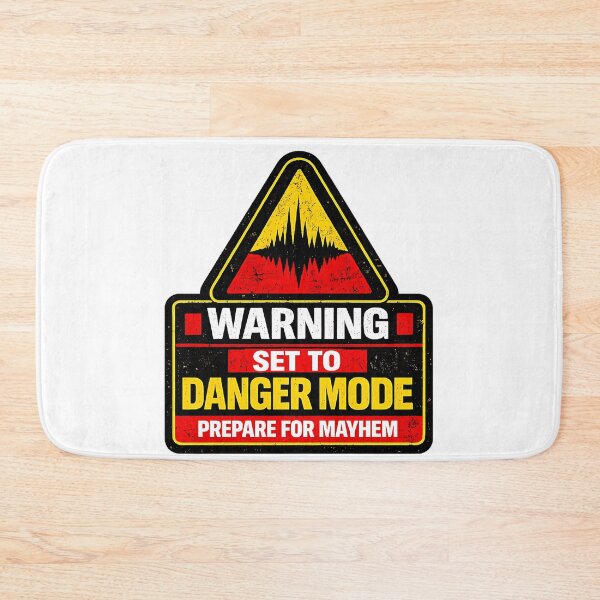 Item preview, Warning Set to Danger Mode Rave designed and sold by  ZenRave Designs.
