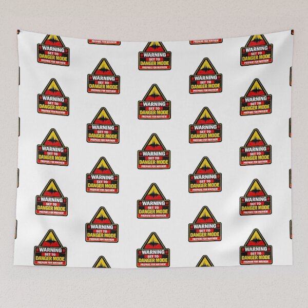 Item preview, Warning Set to Danger Mode Rave designed and sold by  ZenRave Designs.