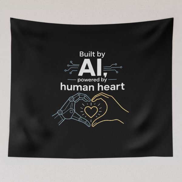 Item preview, Built with AI, powered by human heart. designed and sold by FreshPixelArt.