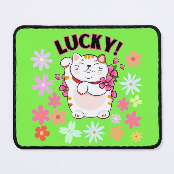 Item preview, Waving Lucky Cat Flower Power designed and sold by GumStreet.