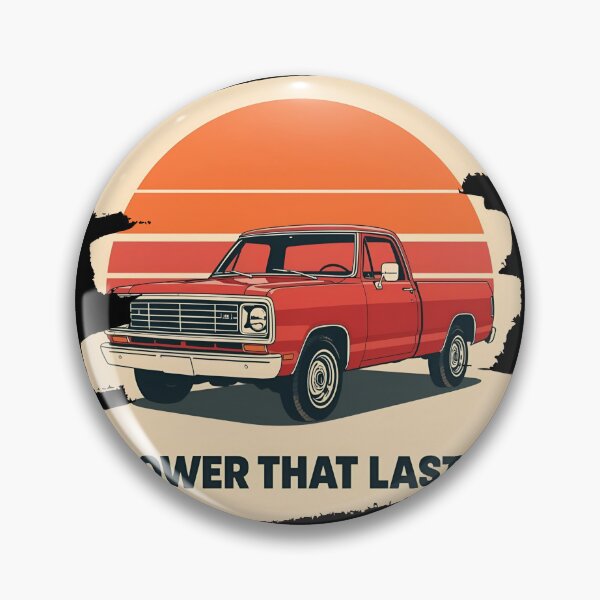 Item preview, Dodg D100 1972 pickup framed by a retro sunset nostalgic background 21 designed and sold by Neon G.
