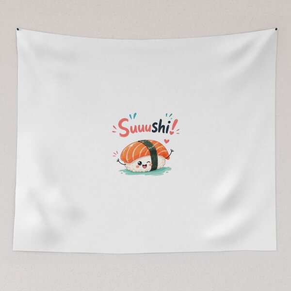 Item preview, Suuushi! – Cute Minimal Kawaii Sushi Vibes designed and sold by Newthingzy.