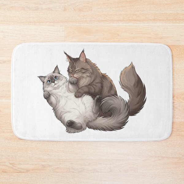 Item preview, Soulmate Cats Series #01 - Protective Hug - Cat Love Art  designed and sold by Quiet Joy Studio.