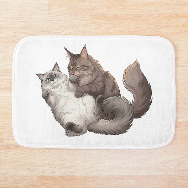 Item preview, Soulmate Cats Series #01 - Protective Hug - Cat Love Art  designed and sold by Quiet Joy Studio.