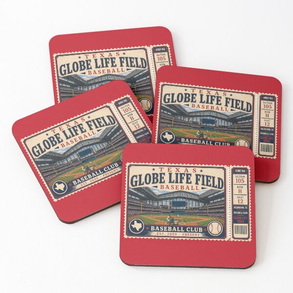 Item preview, Texas Baseball Vintage Ticket Stub Globe Life Field Retro Stadium Design designed and sold by GhostDawgs.