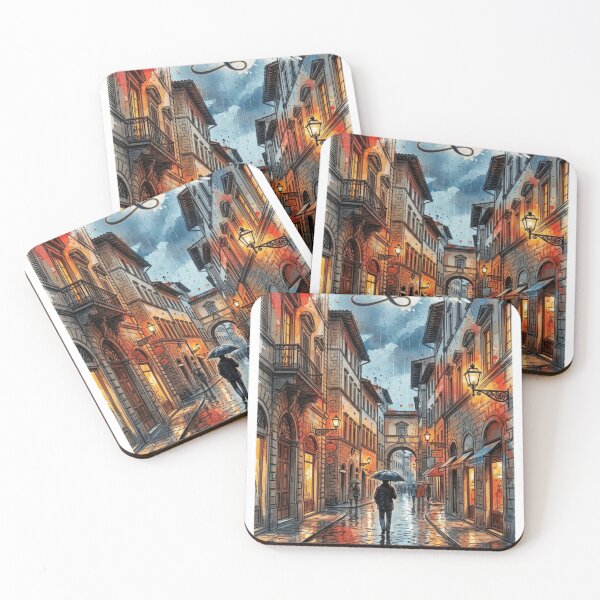 Item preview, Florence Rain Street Sticker Souvenir designed and sold by Imaginarium of Chaos falcon88 .
