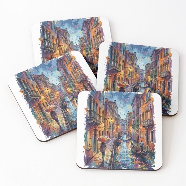 Item preview, Venice Rain Canal Sticker designed and sold by Imaginarium of Chaos falcon88 .