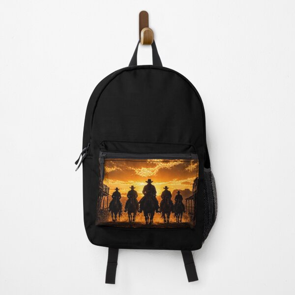 Item preview, Cowboy Riders at Sunset – Wild West Gang Western Art designed and sold by QuarterHorseArt by Just my Studio.