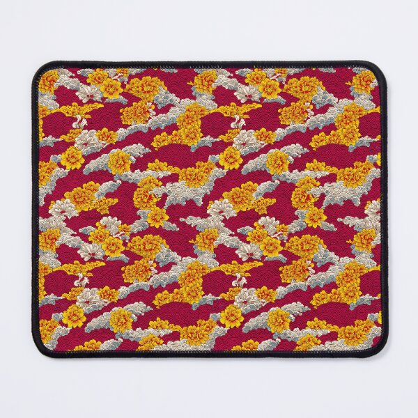 Item preview, Japanese Floral Wave Chrysanthemum Cloud Pattern designed and sold by NicolasGlowArt.