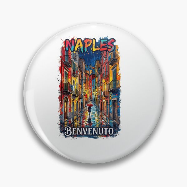 Item preview, Naples Rain Street Sticker designed and sold by Imaginarium of Chaos falcon88 .