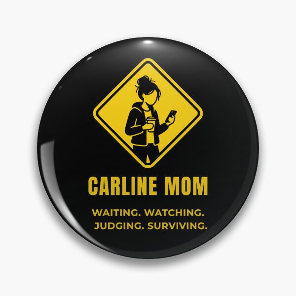 Item preview, Carline Mom – Waiting Watching Judging Surviving | Funny School Pickup Mom Shirt designed and sold by ValentinaHramov.