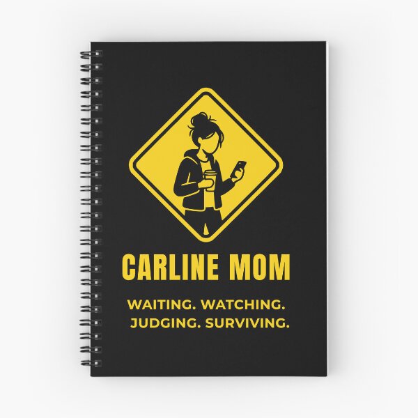Item preview, Carline Mom – Waiting Watching Judging Surviving | Funny School Pickup Mom Shirt designed and sold by ValentinaHramov.
