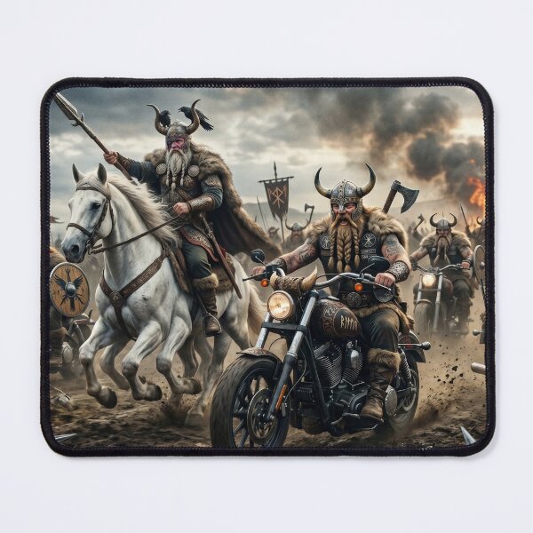 Item preview, Vanguard of Valhalla: Odin and the Iron Raiders (bikers) designed and sold by ValhallaFantasy.