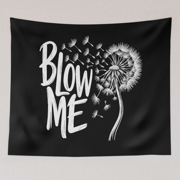 Item preview, Blow Me — Dandelion Typography Art designed and sold by FrescoDesign.