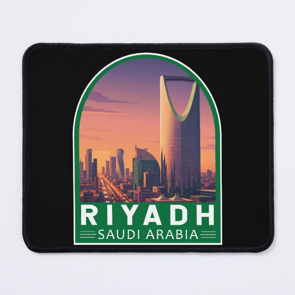 Item preview, Riyadh Saudi Arabia Travel Art Emblem designed and sold by KrisSidDesigns.