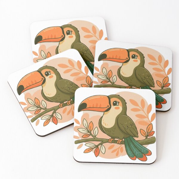 Item preview, Whimsical Pastel Toucan designed and sold by BLUESKY11a.