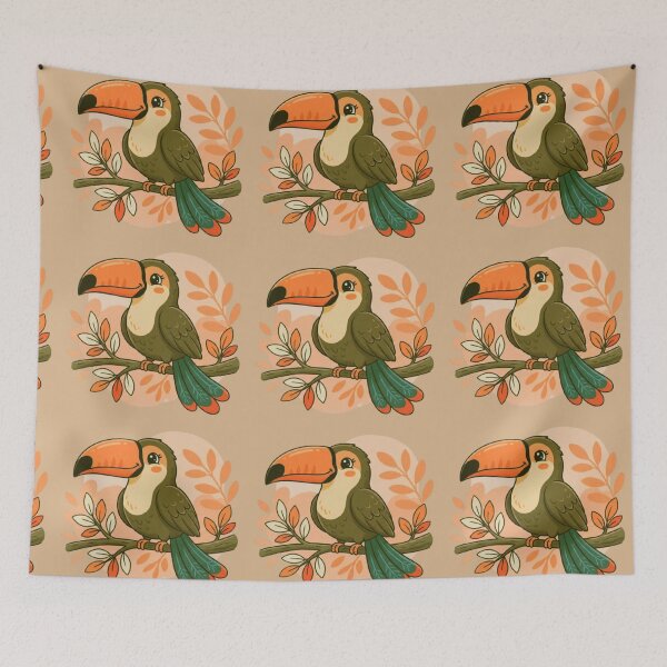 Item preview, Whimsical Pastel Toucan designed and sold by BLUESKY11a.
