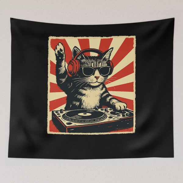 Item preview, DJ Cat Turntable designed and sold by SiarheiYur.