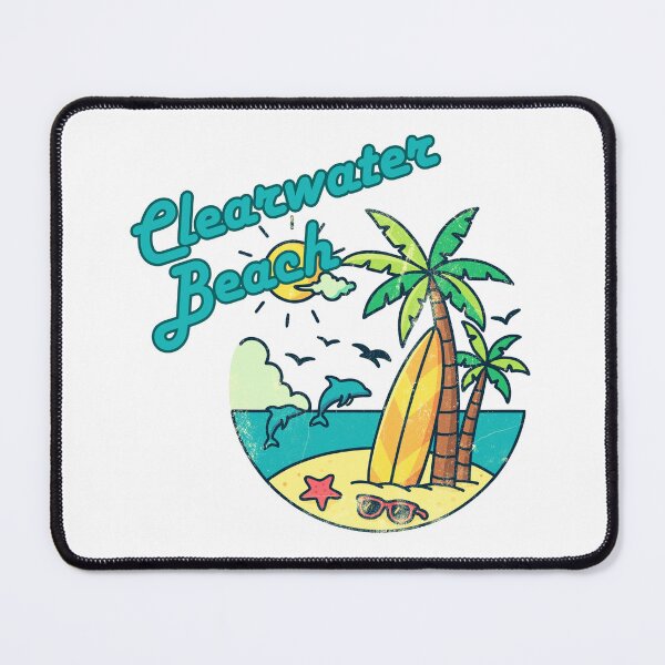 Item preview, Clearwater Beach Retro Vintage Surf T-Shirt | Beach Vacation Souvenir Gift designed and sold by DonnaRaine.