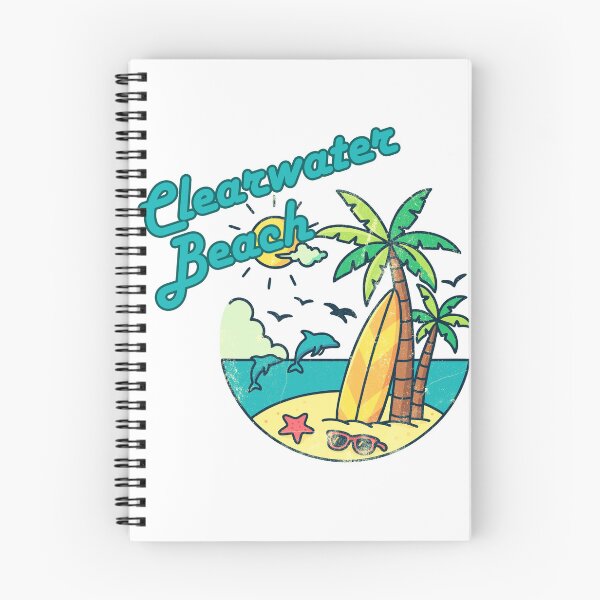 Item preview, Clearwater Beach Retro Vintage Surf T-Shirt | Beach Vacation Souvenir Gift designed and sold by DonnaRaine.
