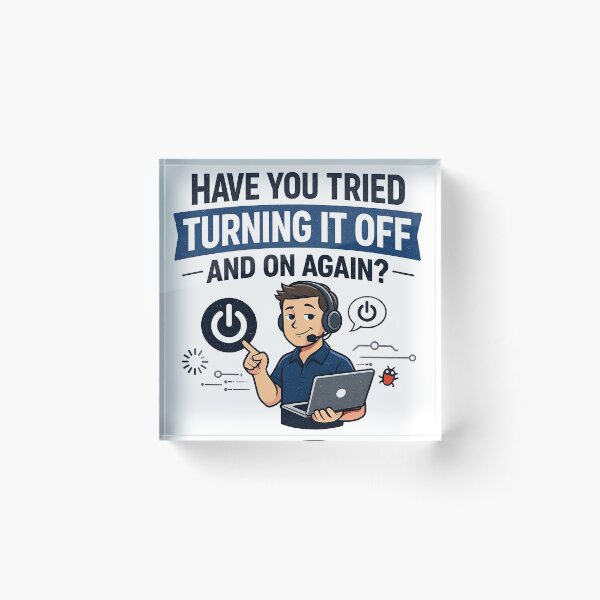 Item preview, Turn It Off Funny IT Support designed and sold by CoolTShirtDesign.