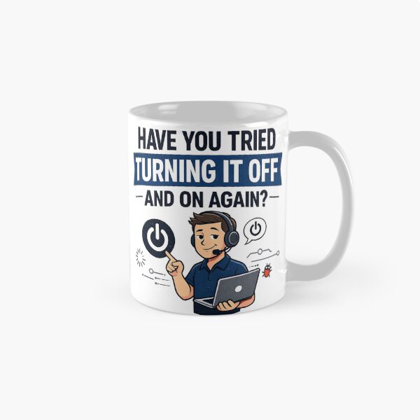 Item preview, Turn It Off Funny IT Support designed and sold by CoolTShirtDesign.