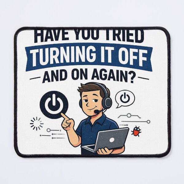 Item preview, Turn It Off Funny IT Support designed and sold by CoolTShirtDesign.