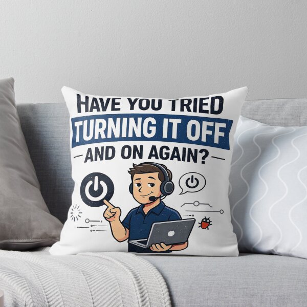 Item preview, Turn It Off Funny IT Support designed and sold by CoolTShirtDesign.