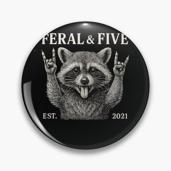 Item preview, Feral And Five Raccoon designed and sold by SiarheiYur.