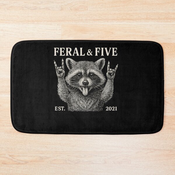 Item preview, Feral And Five Raccoon designed and sold by SiarheiYur.
