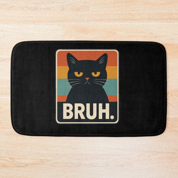 Item preview, Bruh Black Cat designed and sold by SiarheiYur.