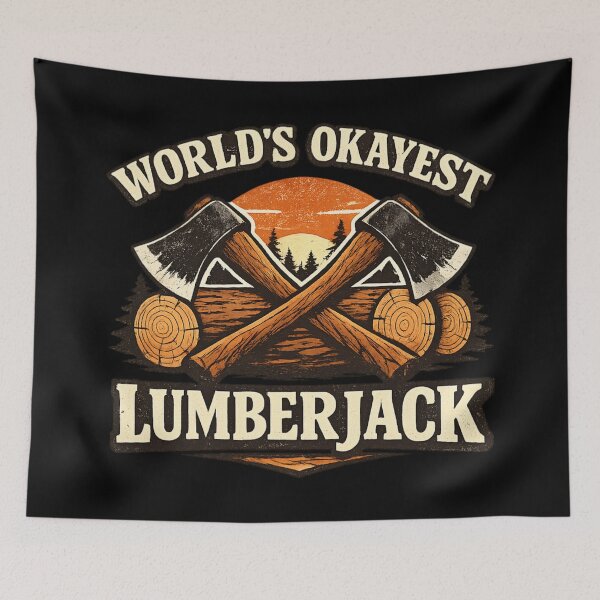Item preview, World’s Okayest Lumberjack designed and sold by SidTastic .