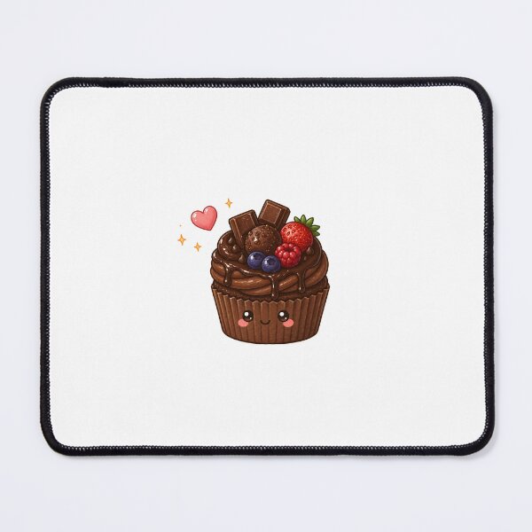 Item preview, Kawaii chocolate cupcake  dessert designed and sold by Design by Sara.