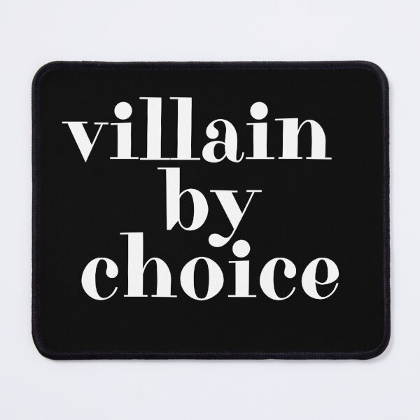 Item preview, villain by choice simple classic design designed and sold by OldSkullDesigns.