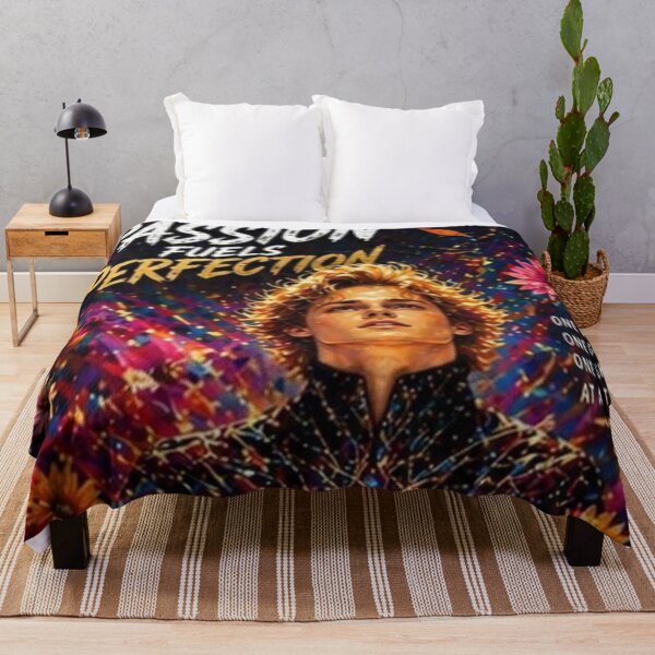 Item preview, Passion Fuels Perfection Figure Skating Art | Inspirational Skater Poster | Colorful Ice Skating Design designed and sold by origin-arthouse.