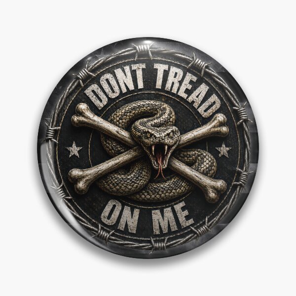 Item preview, Don’t Tread On Me Snake Vintage American Flag Design designed and sold by artistwill.