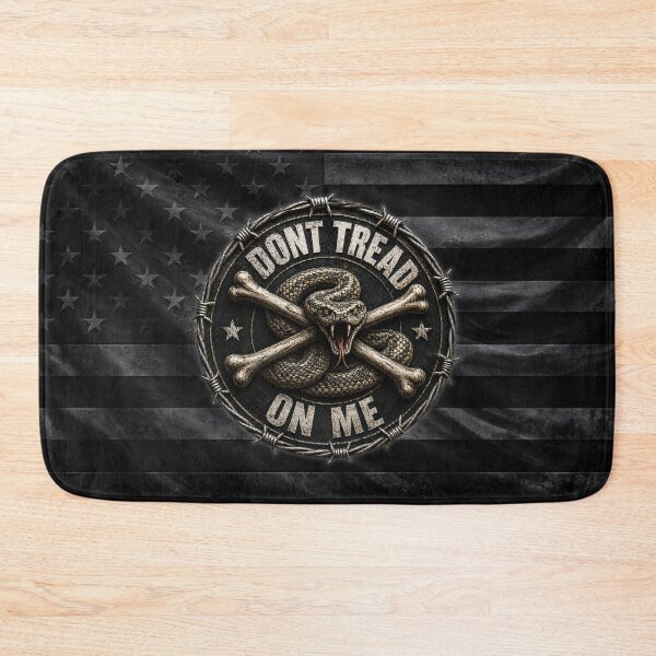 Item preview, Don’t Tread On Me Snake Vintage American Flag Design designed and sold by artistwill.