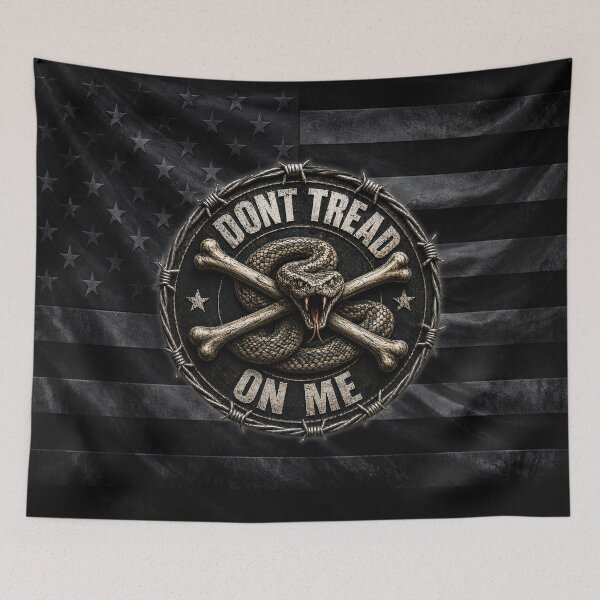 Item preview, Don’t Tread On Me Snake Vintage American Flag Design designed and sold by artistwill.