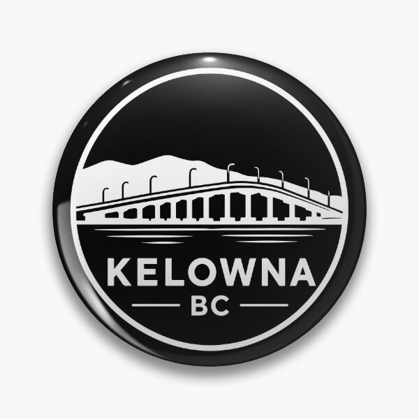 Item preview, Kelowna British Columbia William R. Bennett Bridge Logo Okanagan Lake White designed and sold by meganohm.