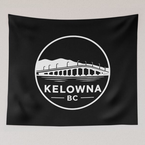 Item preview, Kelowna British Columbia William R. Bennett Bridge Logo Okanagan Lake White designed and sold by meganohm.