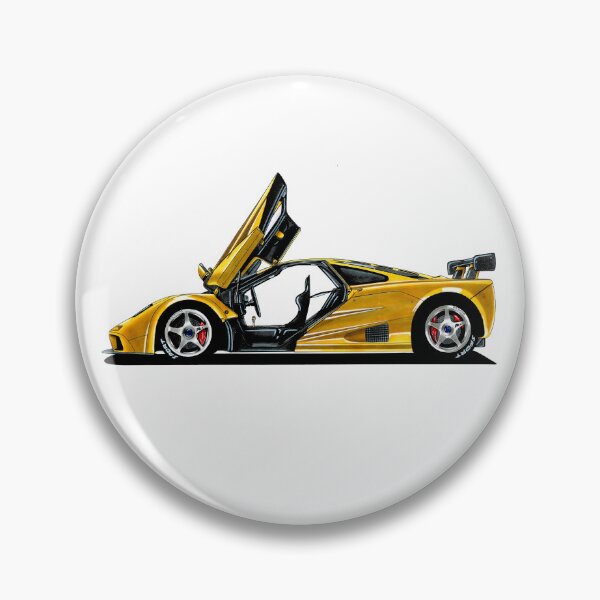 Item preview, Exclusive drawing legendary british hyper car yellow LM V12 S70/2 designed and sold by Cars23.