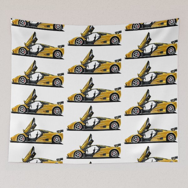 Item preview, Exclusive drawing legendary british hyper car yellow LM V12 S70/2 designed and sold by Cars23.