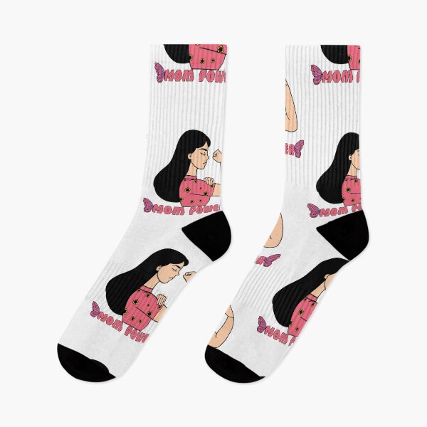 Item preview, Mom Power - Strong Woman Illustration designed and sold by ANoelleART.