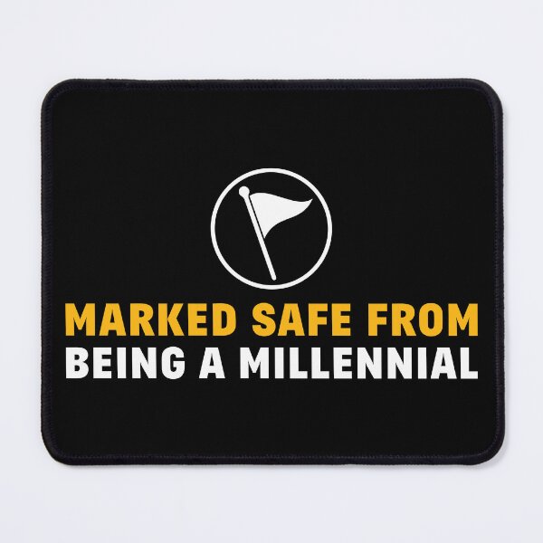 Item preview, Marked Safe From Being a Millennial designed and sold by Office Geek Shop.