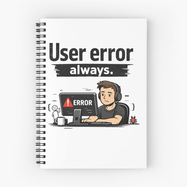 Item preview, User Error Always Funny IT Tech designed and sold by CoolTShirtDesign.