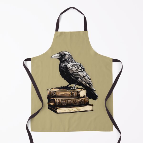 Item preview, Ornate Vintage Crow with Books – Gothic Illustration designed and sold by semenol.