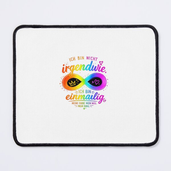 Item preview, I am unique – Colorful rainbow design with infinity symbol. designed and sold by khawariweaves.