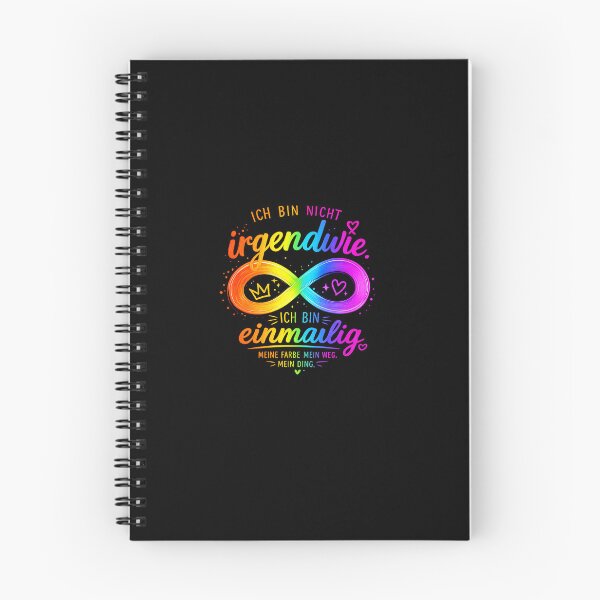 Item preview, I am unique – Colorful rainbow design with infinity symbol. designed and sold by khawariweaves.