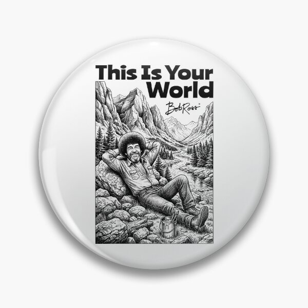 Item preview, Bob Ross This Is Your World Mountain Landscape designed and sold by GrandeDuc.